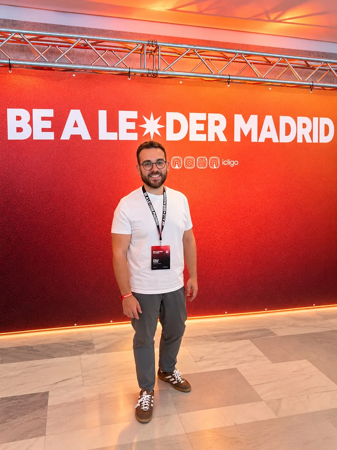 Filipe Faria no evento Be a Leader Madrid